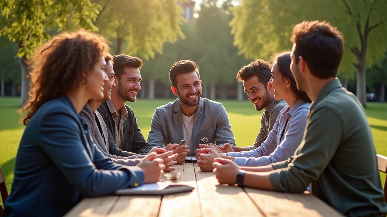 Equipo corporativo disfrutando de una actividad de team building al aire libre en Madrid